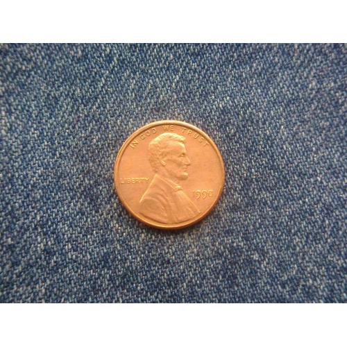 США, 1 цент ( 1990 г.)