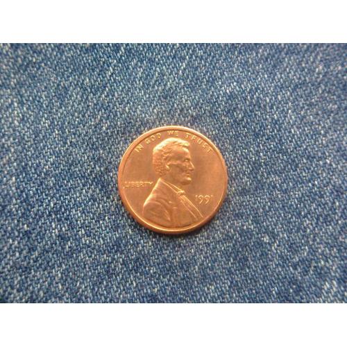 США, 1 цент ( 1991 г.)