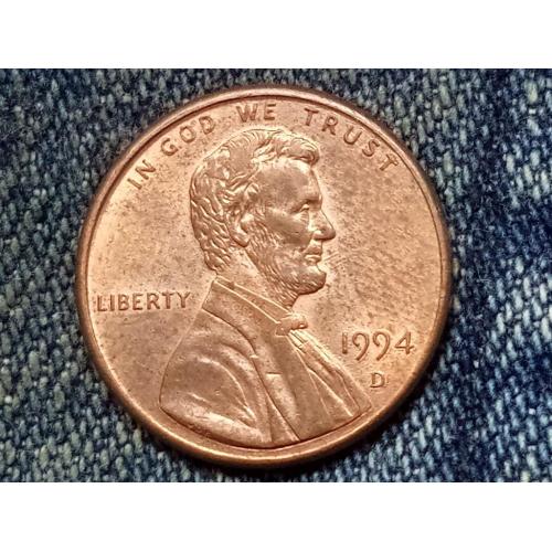 США, 1 цент ( 1994 г.) D