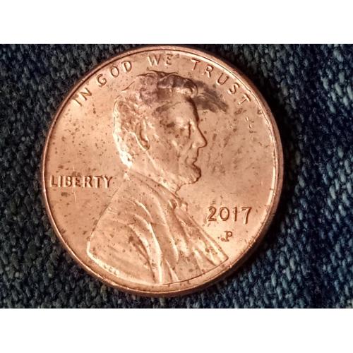 США, 1 цент (2017 г.) Р