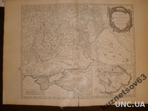карта империя россия 1752 г.КАРТУШ ИНТЕР 80+55