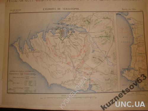 карта оборона севастополя 1887г.