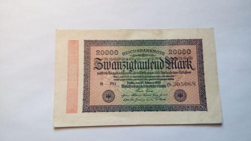 Германия 20000 марок 1923. Еще 100 лотов!
