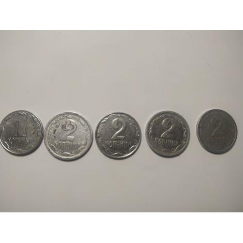 Продам монети 1 копійка 1992 року і 2 копійки 