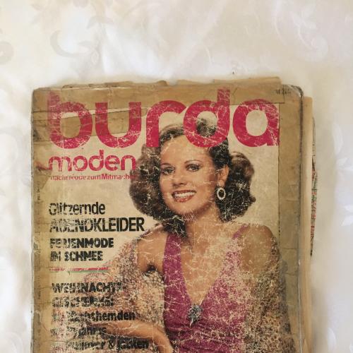 Журнал мод. Burda  Выкройки.  1976 Ноябрь Вышивка, Вязание, Кулинария.