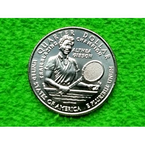 2025 США квотер Алтея Гибсон / Женщины Америки (D) UNC