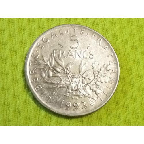1993 Франция 5 франков