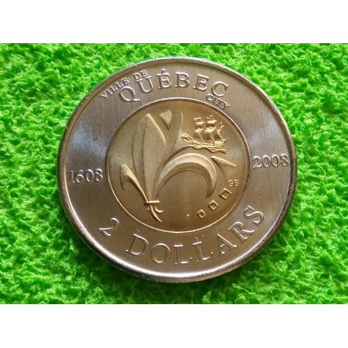 2008 Канада 2 доллара Квебек / 400 лет городу Квебеку UNC