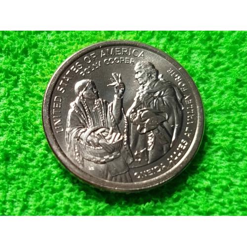 2026 США 1 доллар Сакагавея Полли Купер и союзники Онейда в Велли-Фордж / Sacagawea. (P) (D). UNC