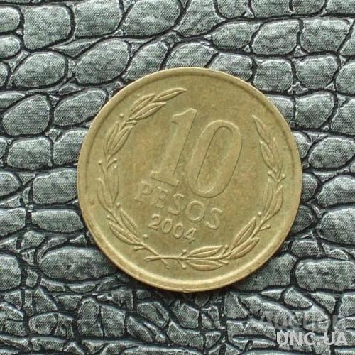 Чили 10 песо 2004