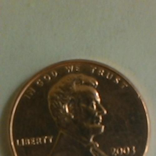 1 цент 2003 года.