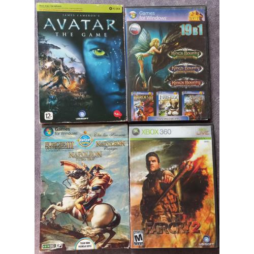 Ігри для ПК Avatar, Світ битв Наполеона, Farcry 2, King's Bounty