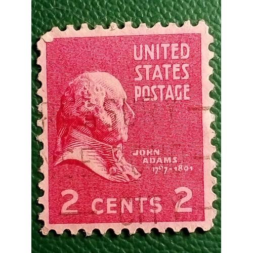 John Adams 2 Cents  Used Canceled 1939