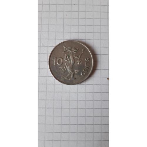 Соломонові острови 10 центів, 1977