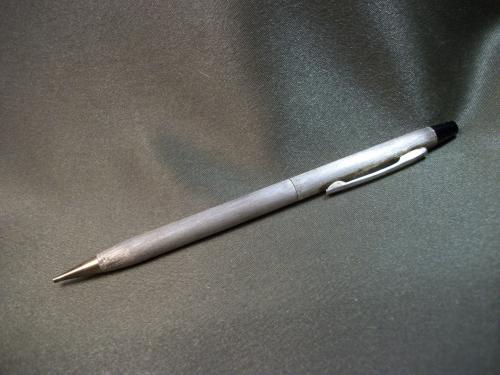 1275 Металлический, механический карандаш, Европа. Серебрение, клеймо USUS GERMANY. Длина 13 см