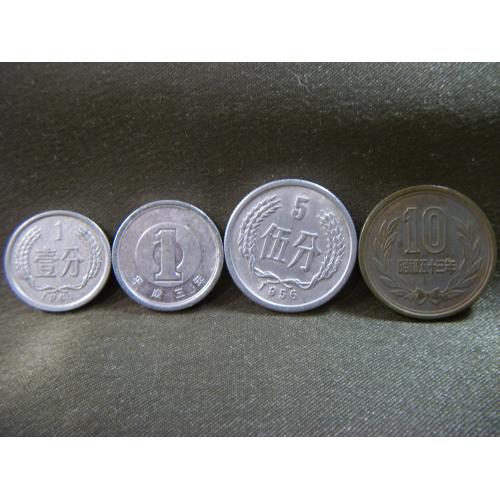 215М20 Монета. Китай. 4 монеты