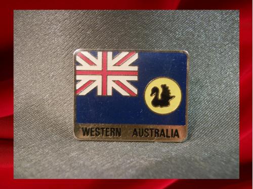 247 Знак. Западная Австралия, герб, флаг, Western Australia. Тяжелый металл