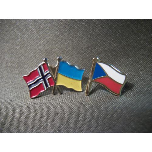 2С21 Флаг, флаги Украина - Норвегия дружба, и Чехословакия