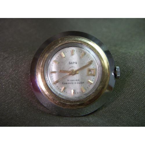 3Д204 Женские наручные часы Заря, автоподзавод, 30 камней, позолота