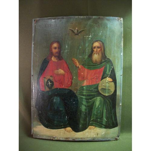 3Д41 Икона Святая Троица, письмо, дерево. Размер 21*29 см, толщина 1,7 см