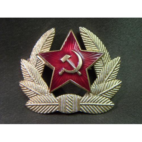 3И86 Кокарда ВС СССР, звезда в венке, составная. Легкий металл