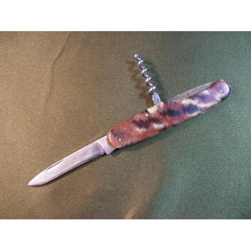 3Я51 Старый раскладной немецкий нож из копанного планшета, OLBGS Solingen, Золинген