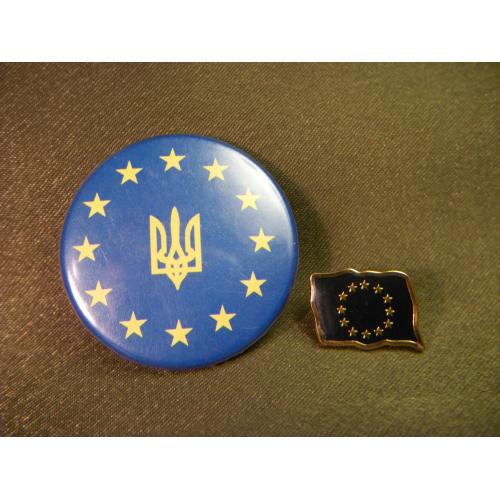 4Ф1 Знак Украина ЕС. 2 штуки