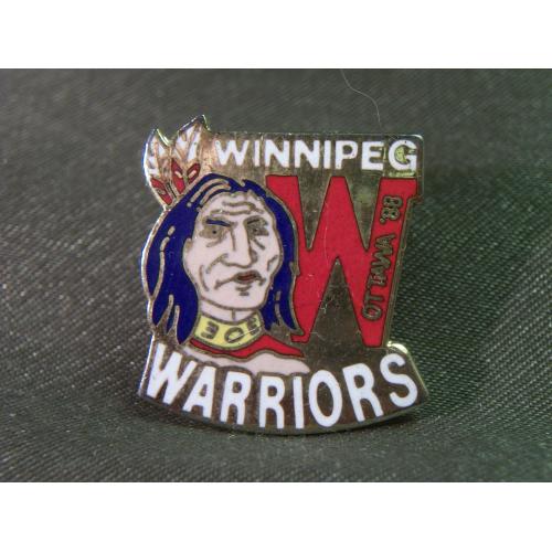 4М200 Знак. Канада, канадская хоккейная команда. WINNIPEG WARRIORS OTTAWA 88. Тяжелый