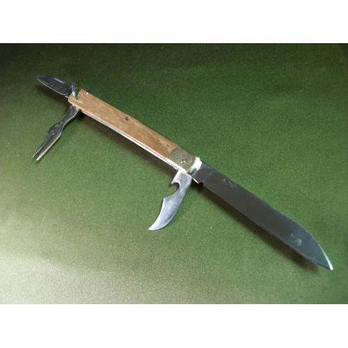 4М223 Советский, раскладной, перочинный нож, вилка, открывачка. Всего 4 предмета