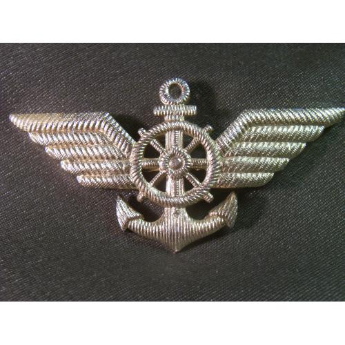 5.217 Знак кокарда, капитан корабля, речного суда, речфлот СССР. Моряк, речник. Легкий
