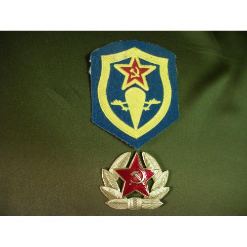 5.235 Шеврон ВДВ, десант и кокарда без усов