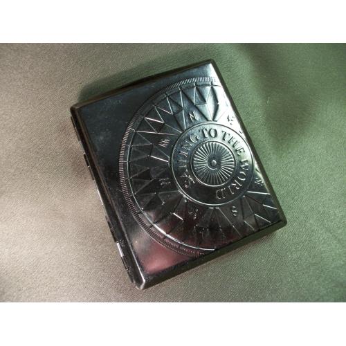 5.256 Портсигар, Sailing to the world, тяжелый, магнитный металл