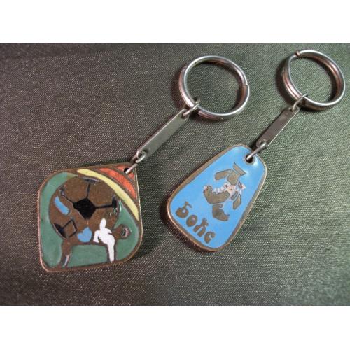 5.272 Два брелка, футбол и бокс СССР. Тяжелый металл