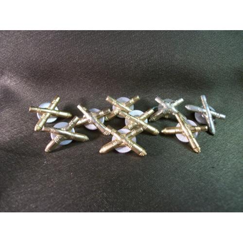 5.310 Петлица, петлицы, вооруженные силы СССР, артиллерия, пушки. Винт, легкий металл