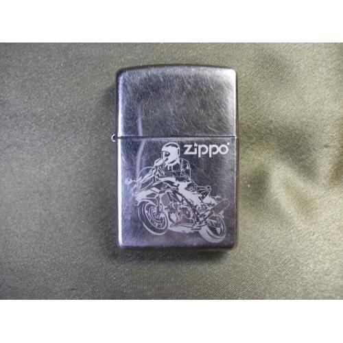 5.619 Зажигалка Зиппо, Zippo, мотоцикл, мотокрос. США. Оригинал