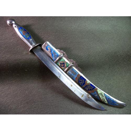 5.719 Нож для писем, бумаг, конвертов. Эмаль, клуазоне
