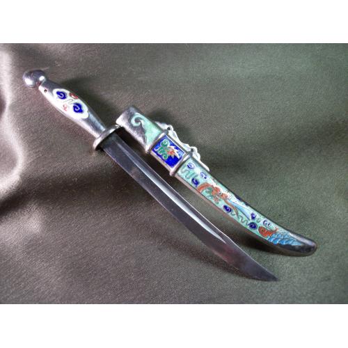 5.724 Нож для писем, бумаг, конвертов. Эмаль, клуазоне