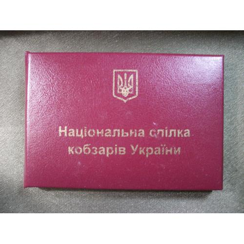 6F20 Удостоверение, национальный союз Кобзарей Украины, Кобзарь