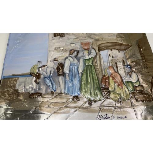 6It5 Картина. Клейма. Есть повреждение уголков. Размер 21*15 см. 76 гр 