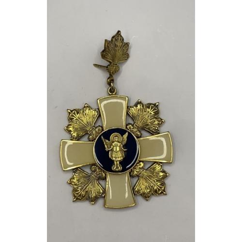 6к76 Орден, почетный знак Архангел Михаил киевского головы, Киевская городская администрация, серебр