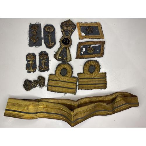 6lt15 Комплект знаков отличия Королевского Итальянского морского флота времён Первой мировой войны. 