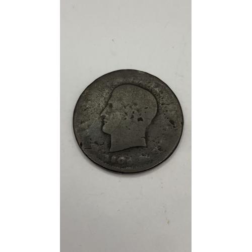 6lt161 Монета. Италия 1 чентезимо, чентесимо. Наполеон 1809 г, медь