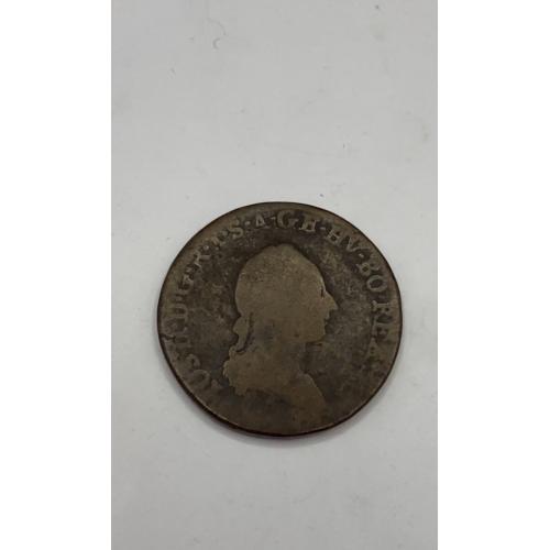 6lt162 Монета. 1 крейцер Австро - Венгрия 1782 г. буква В. Медь
