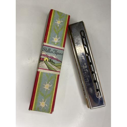 6lt17 Губная гармошка Stella Alpina. Изготовлено в Италии. Новая, исправная.