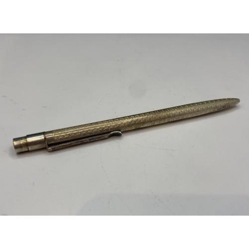6lt190 Винтажная шариковая ручка Европа. Корпус серебро 925 пробы.