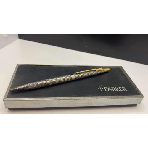 6lt479 Шариковая ручка Parker 75 Cisele Sterling Silver 925 (Made in USA) в коробке 