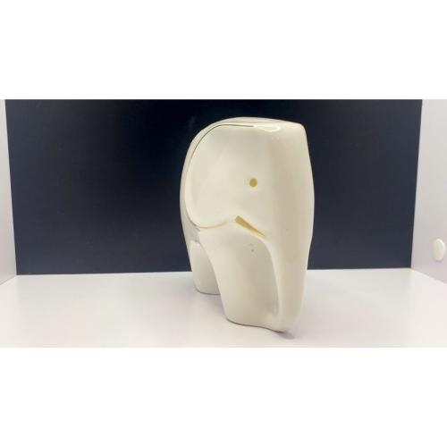 6lt72 Слон, фарфор. Целый Высота 12,5 см