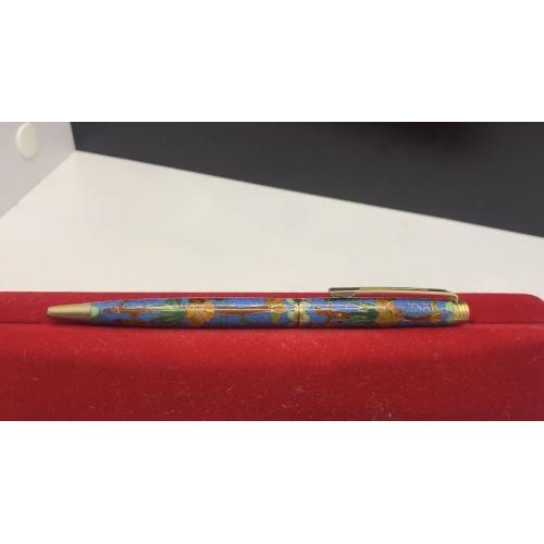 6lt88 Ручка шариковая, Китай, эмаль клуазоне. Под ремонт
