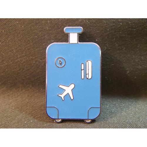 М954 Знак авиация, ГВФ, воздушный транспорт, самолет, багаж, чемодан. Тяжелый металл