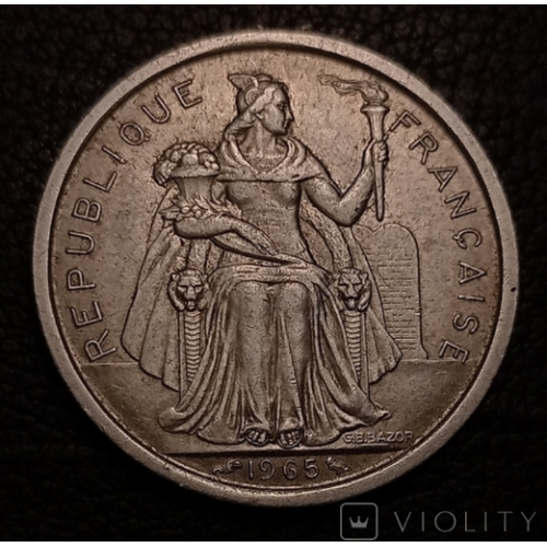 Французская Полинезия 2 франка  1965